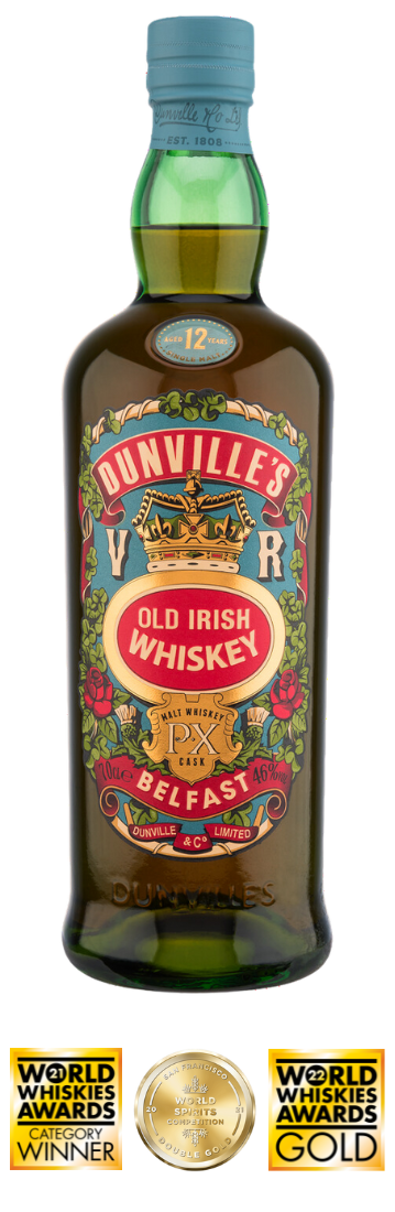 Dunville's PX 12 Irish Whiskey with aawrds